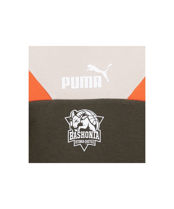 Hoodie Puma X Baskonia Verde Beige 2025 Junior