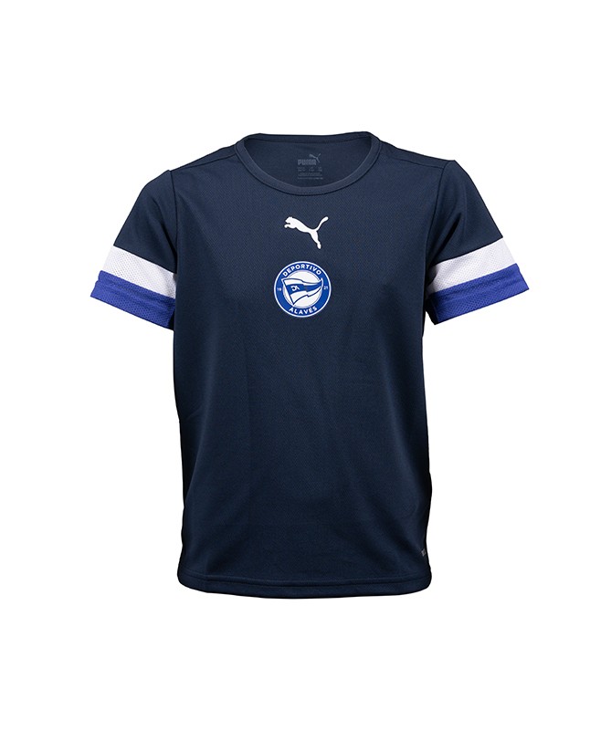 Camiseta Puma X Deportivo Alavés Marino Manga Albiazul 2025 Junior