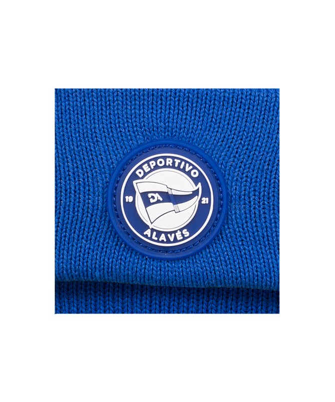 Gorro Deportivo Alavés 1921 Albiazul Pompón 2025 Junior