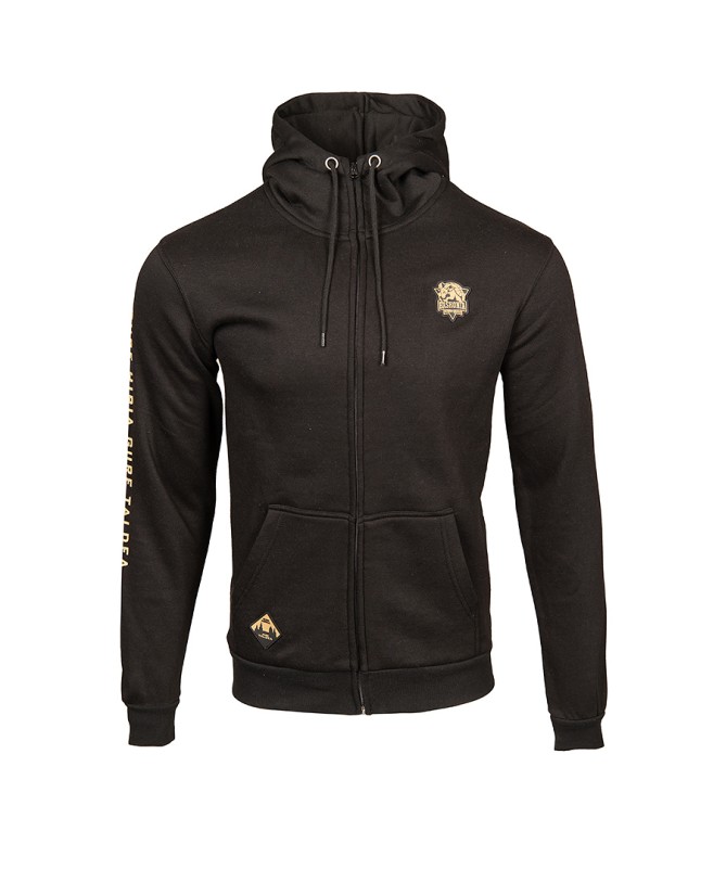 Hoodie Moda Baskonia City Negra Cremallera 24/25