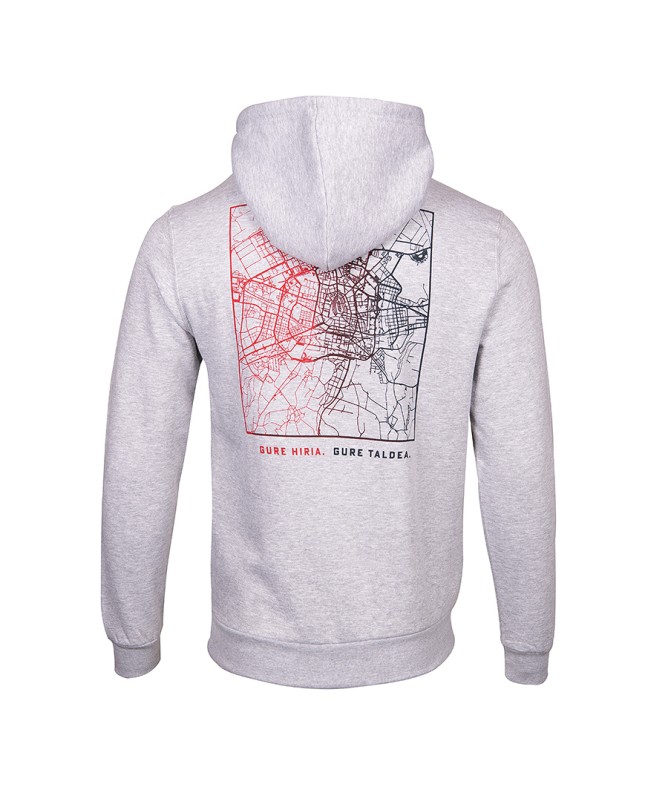 Hoodie Moda Baskonia City Gris 24/25 Junior