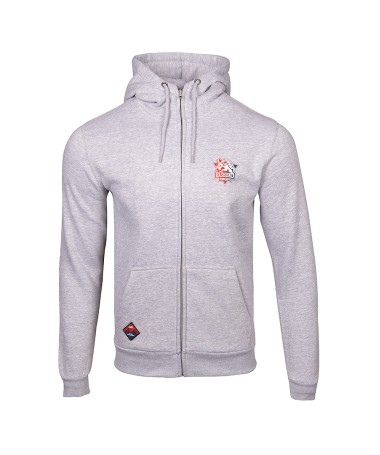 Hoodie Moda Baskonia City Gris Cremallera 24/25