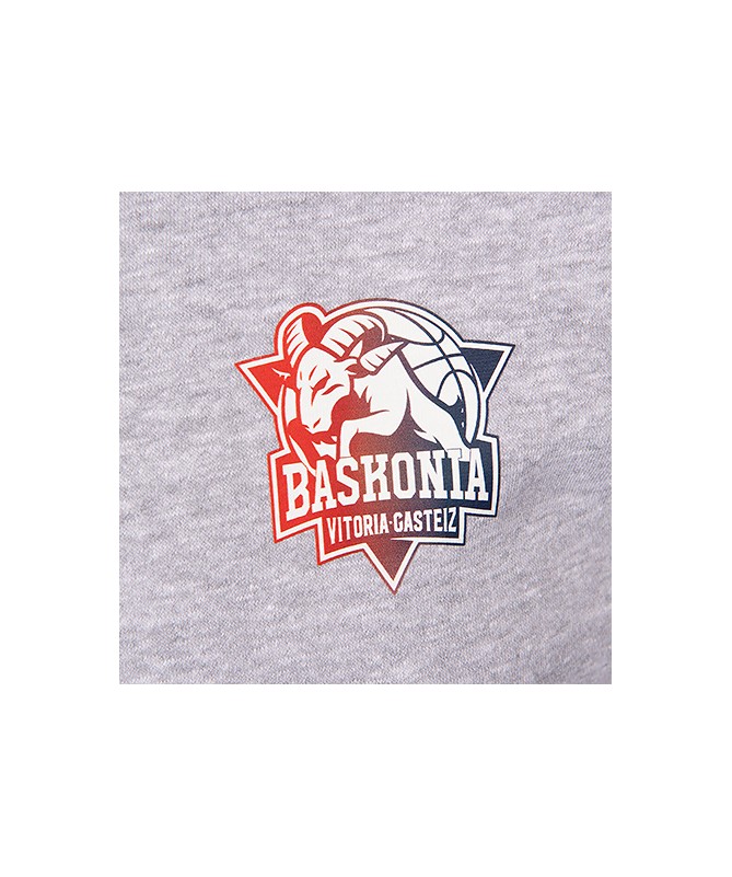 Hoodie Moda Baskonia City Gris Cremallera 24/25 Junior