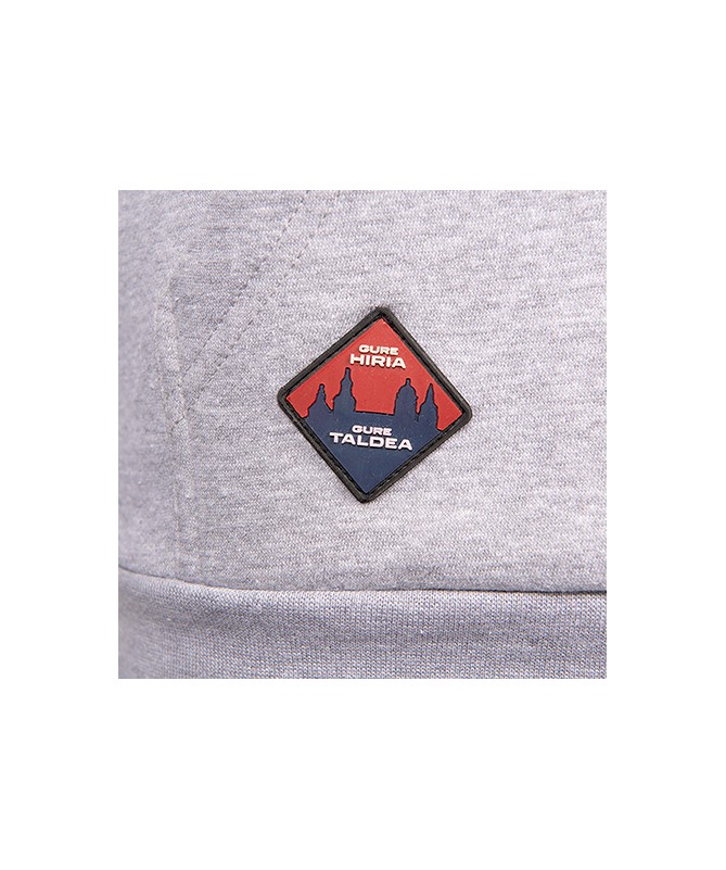 Hoodie Moda Baskonia City Gris Cremallera 24/25 Junior