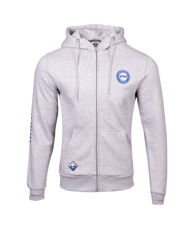 Hoodie Moda Deportivo Alavés City Gris Cremallera 24/25