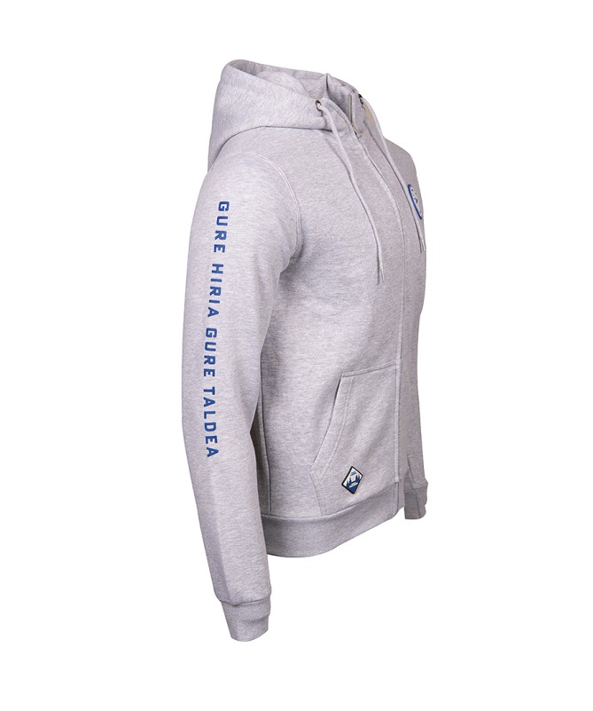 Hoodie Moda Deportivo Alavés City Gris Cremallera 24/25