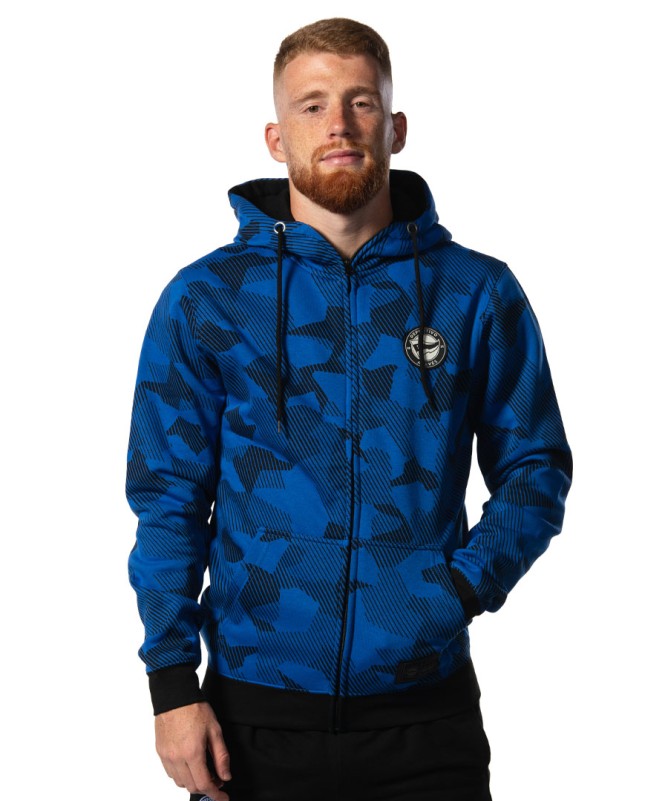 Hoodie Zip Deportivo Alavés Azul Camo 2024