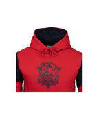 HOODIE MO BKN ROJO ESCUDO NEGRO 2026